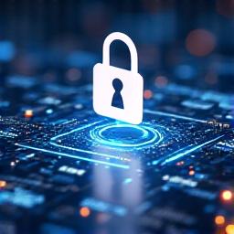 Icône d'un éditeur logiciel, avec des lignes de code et un écran